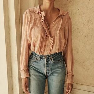 Doen Dilly Blouse in Toffee